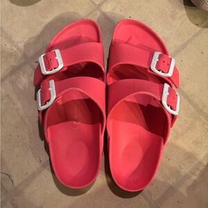 Pink Double Strap Sandals